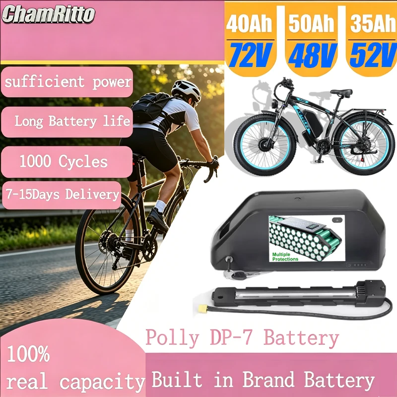 72V 50Ah 21700 Lithium Battery - Аккумулятор для электровелосипеда ChampionPolly 48В 50Ач,