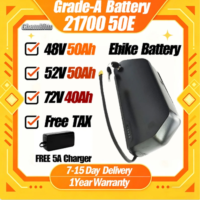 72V 50Ah 21700 Lithium Battery - Аккумулятор для электровелосипеда Polly Electric, тип