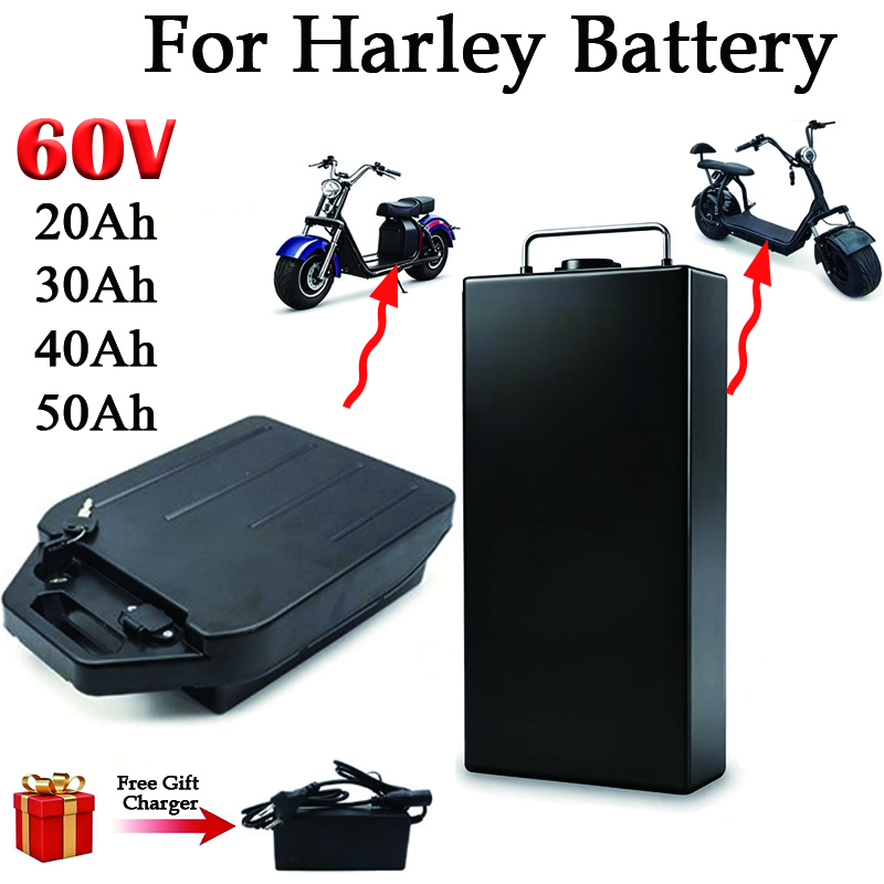 60V 50Ah Electric Scooter Battery - Аккумулятор для Harley 60V 20Ah 30Ah