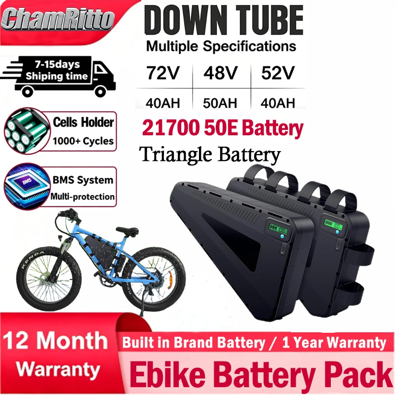 72V 50Ah 21700 Lithium Battery - Электрический велосипед, аккумулятор Triangle Chamrider 60В