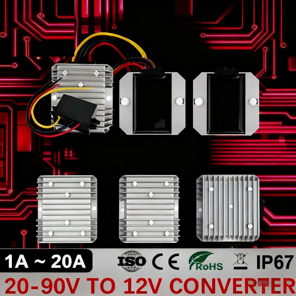 72V 15A Fast Charger - 20-90 В до 12 В, 5