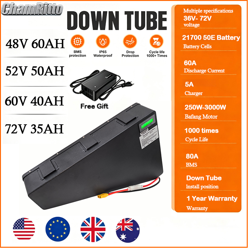 Электровелосипед 60В 72В 3000В – обзор и цена 72V 50Ah 21700 Lithium Battery