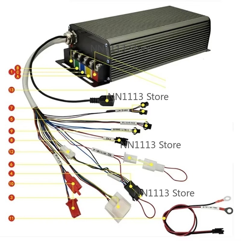 72 В, 100 А, 5000 Вт, синусоид – обзор и цена 72V 100A Sabvoton Controller