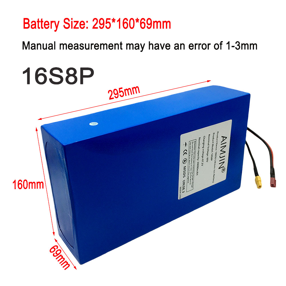 Новая литиевая батарея 16S8p 1 – обзор и цена 60V 50Ah Electric Scooter Battery