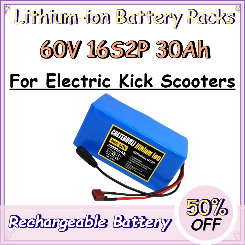 Литий-ионные аккумуляторные бл – обзор и цена 60V 50Ah Electric Scooter Battery