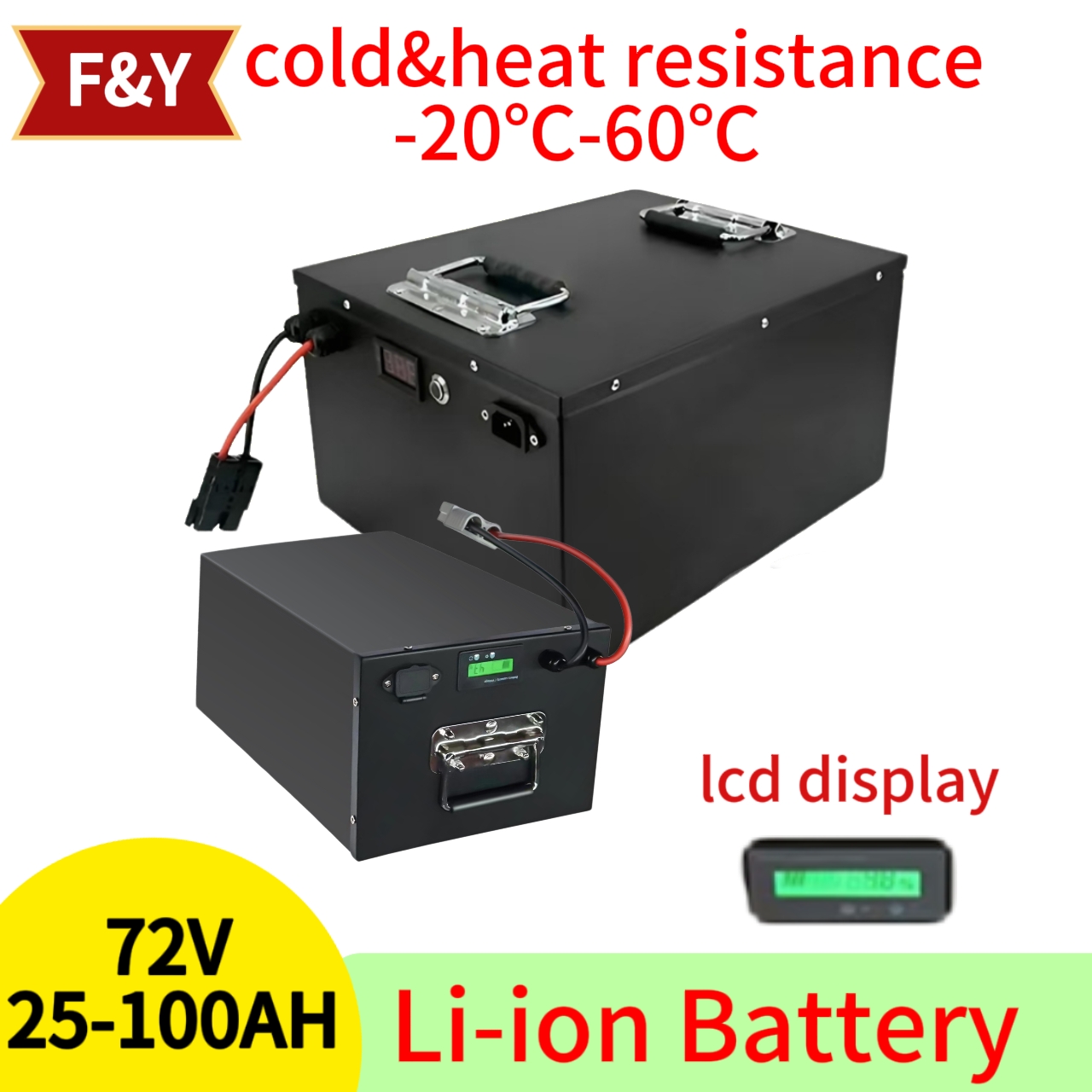 F&Y72V 25Ah 35Ah 45Ah 65Ah 80A – обзор и цена 72V 40Ah Lifepo4 Battery Pack