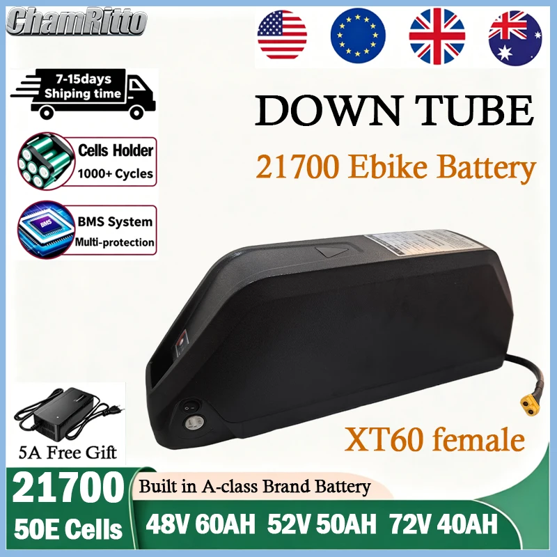 Аккумулятор для электровелосип – обзор и цена 72V 50Ah 21700 Lithium Battery