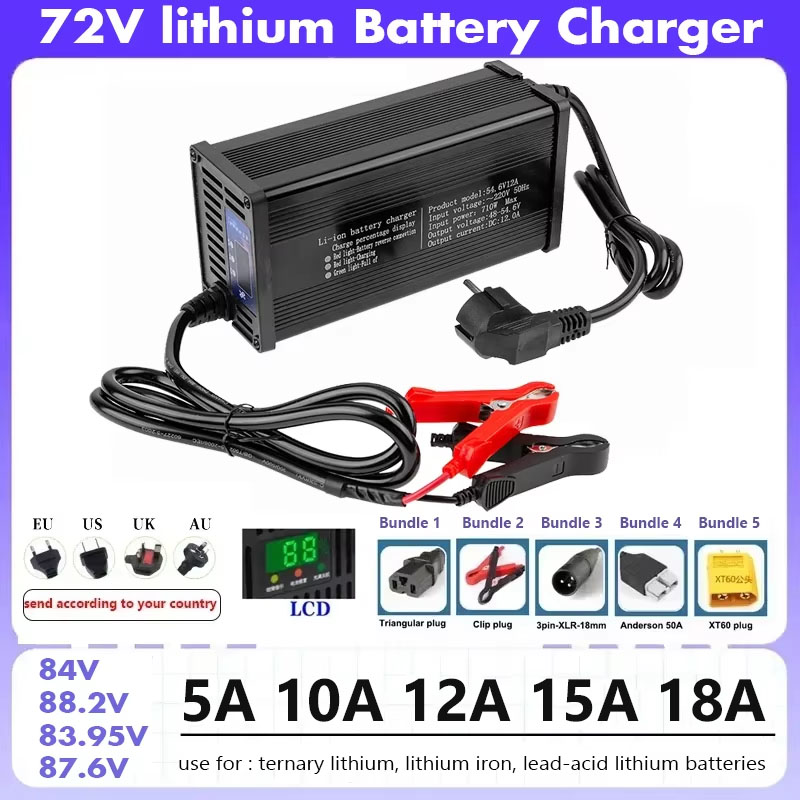 72V 20S 84V Smart Lifepo4 Заря – обзор и цена 84V 20A Smart Charger