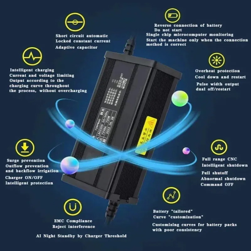 72V 20S 84V Smart Lifepo4 Заря – обзор и цена 84V 20A Smart Charger