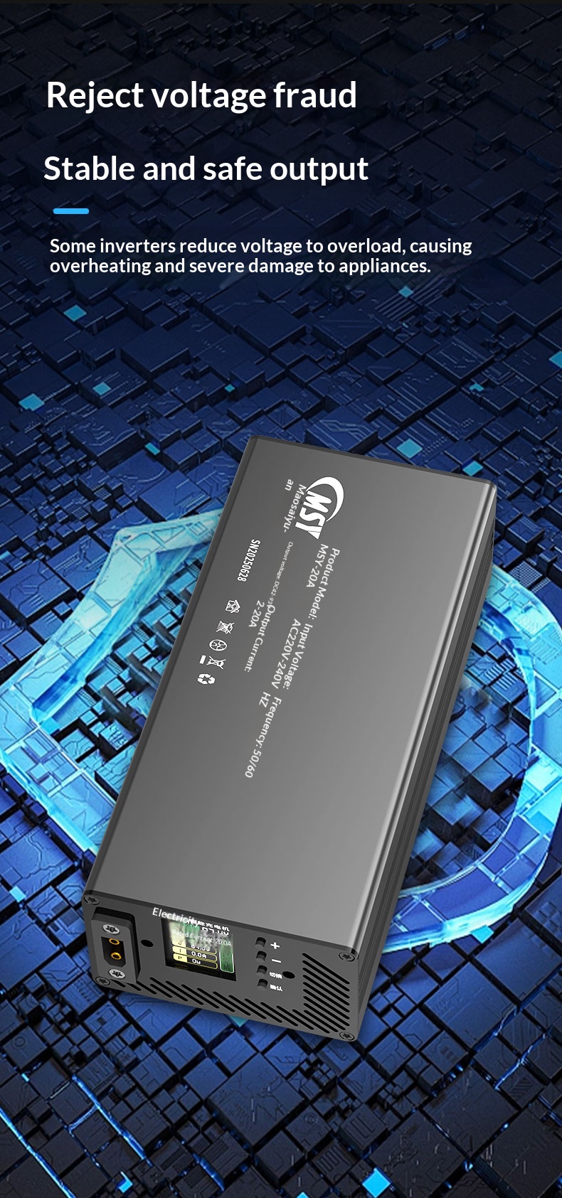 Регулируемое зарядное устройст – обзор и цена 84V 20A Smart Charger