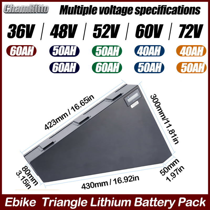 Электровелосипед 60В/72В 3000В – обзор и цена 72V 50Ah 21700 Lithium Battery