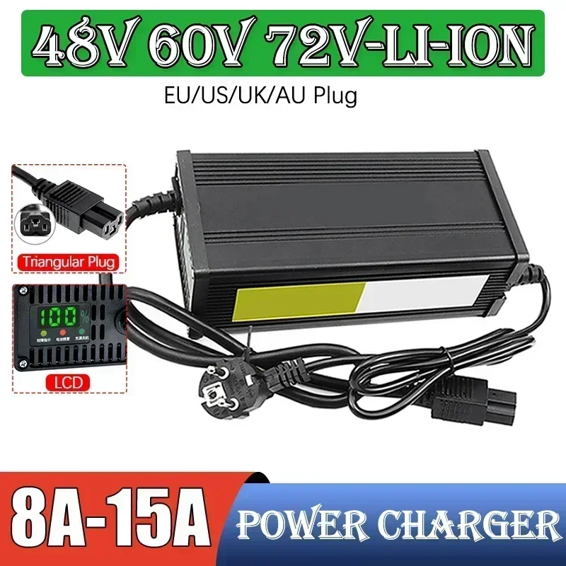 48 В 60 В 72 В зарядное устрой – обзор и цена 72V 15A Fast Charger